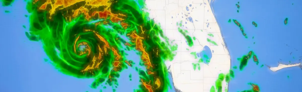 hurricane approaching land